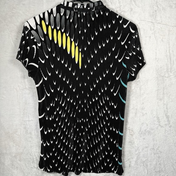 JAMIE SADOCK Plisse Textured Golf Pickleball Polo Top Small Short Sleeve - Picture 4 of 11